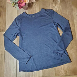 Athletic Works Boys Blue Long Sleeve Activewear Top Size Medium 8-10 NWOT